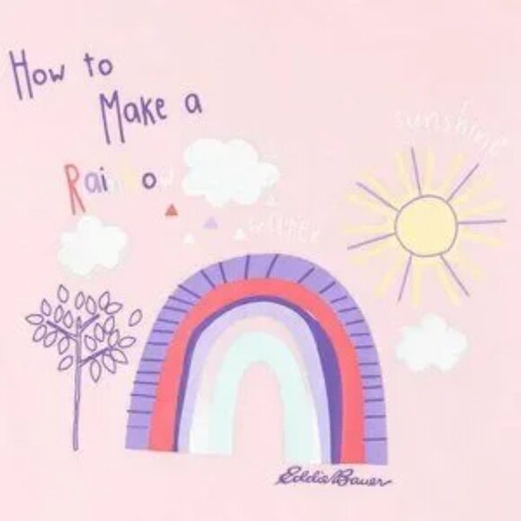 Eddie Bauer Pink Long Sleeve Pajamas Top for girl, size XS (5/6) - Picture 6 of 6